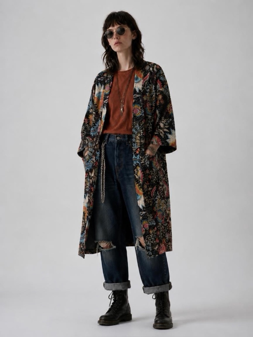 Jacket in Black Lotus
